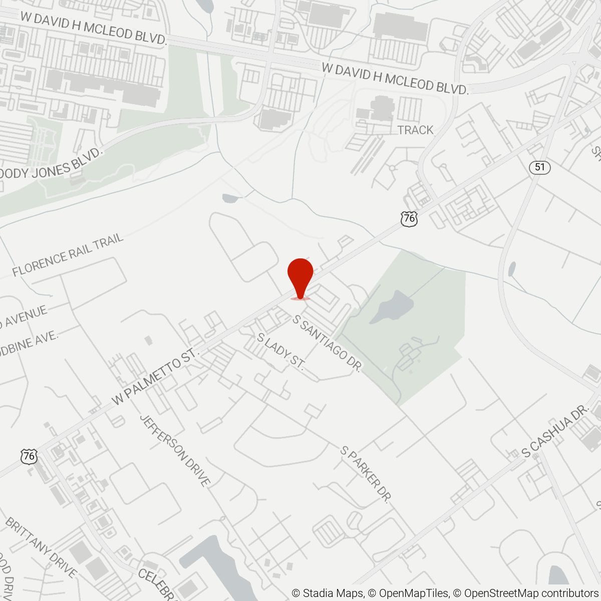 Map of Mini-Maxi Palmetto